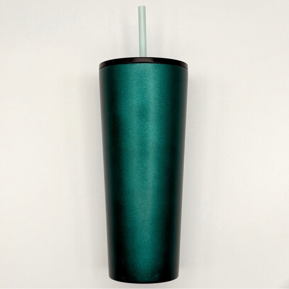 Starbucks 24 oz Matte Dark Green (Hunter/Army) Cold Cup Tumbler — Used - Picture 5 of 12